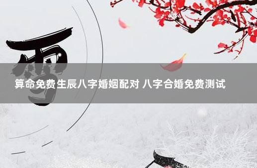 “八字测婚姻，阴历风水堂”