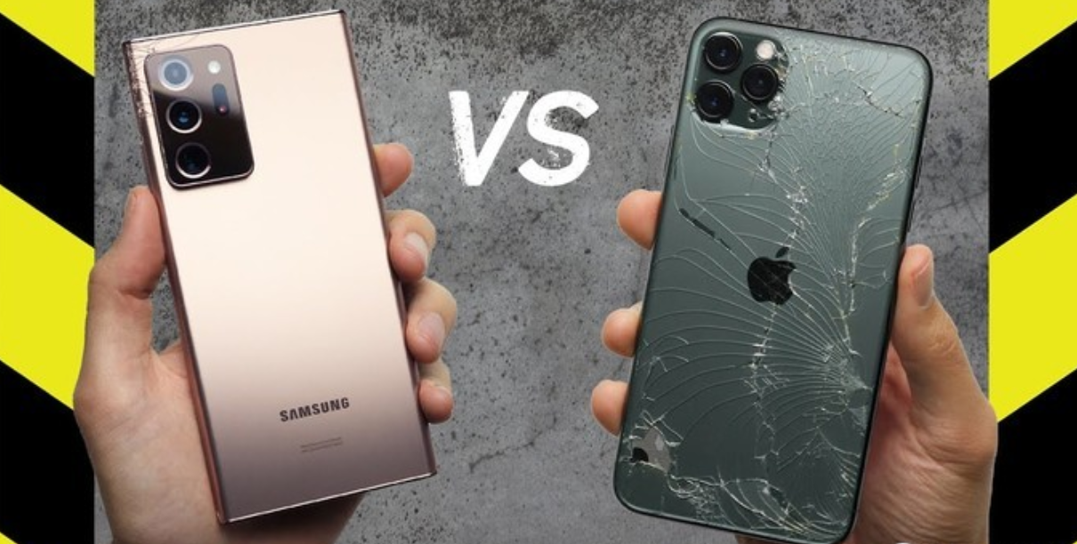 打游戏手机摔了-iPhone VS Android：耐摔大P